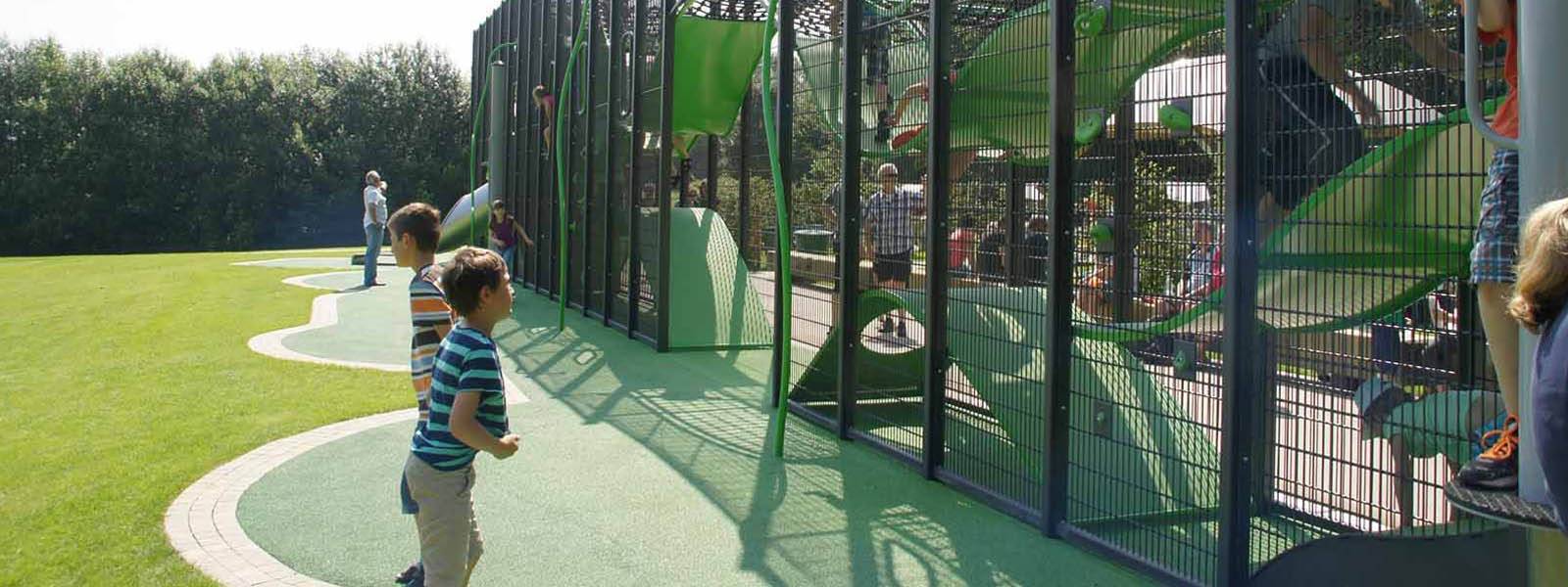 World's largest Wall-Holla installed at Ketteler Hof Play Park ...