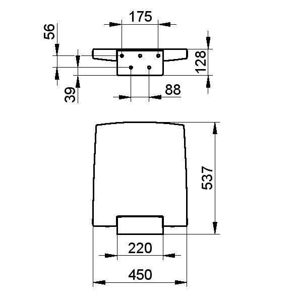 Folding Shower Seat - 450 mm - PLAN CARE - Shower seat