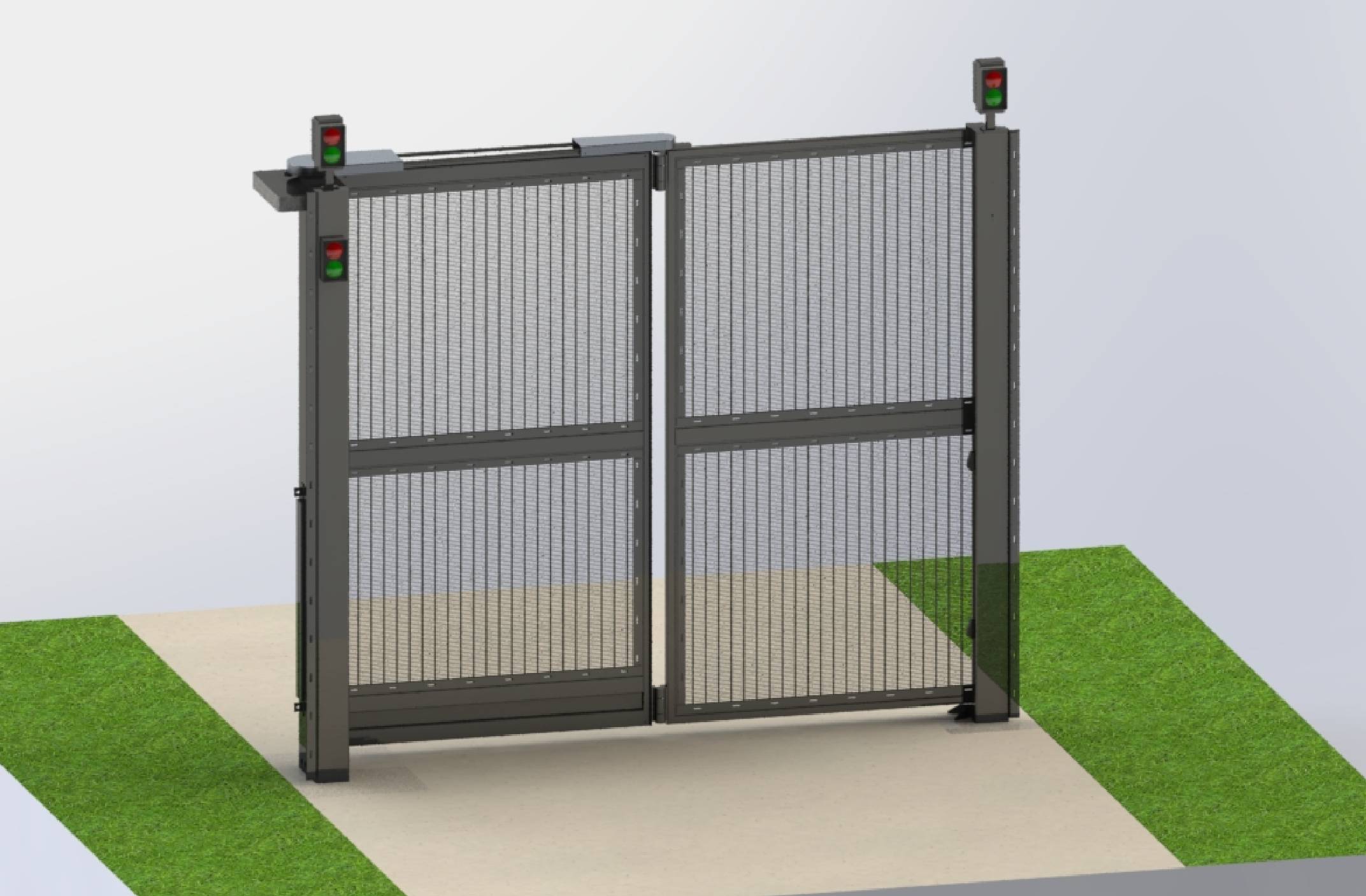 LPS1175 High Security Bi-Folding Trackless Speed Gate