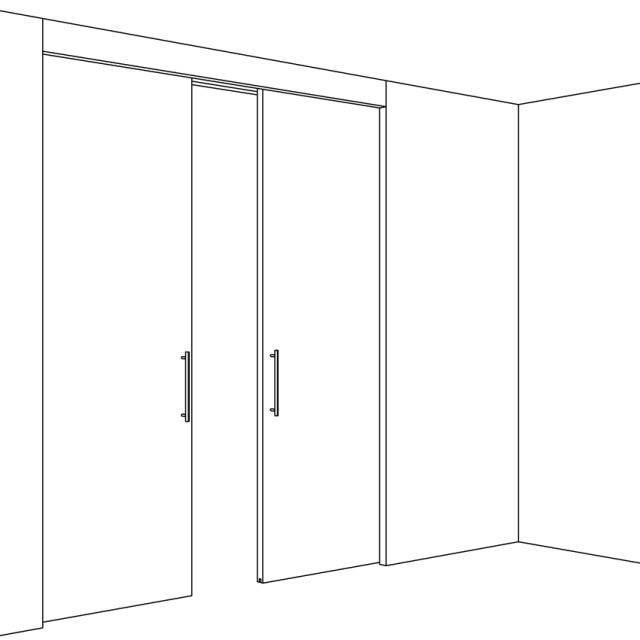 Junior 80 Z Symmetric (Sliding Door Hardware)