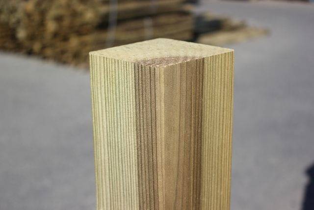 Square Timber Fence Posts (Non Slotted)