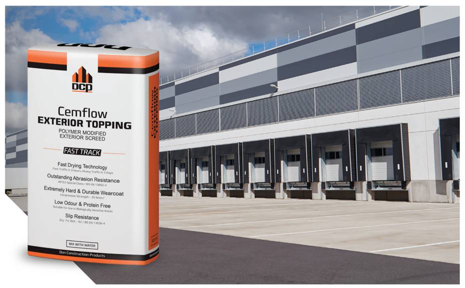 Cemflow Exterior Topping - Self-Smoothing Exterior Floor Topping