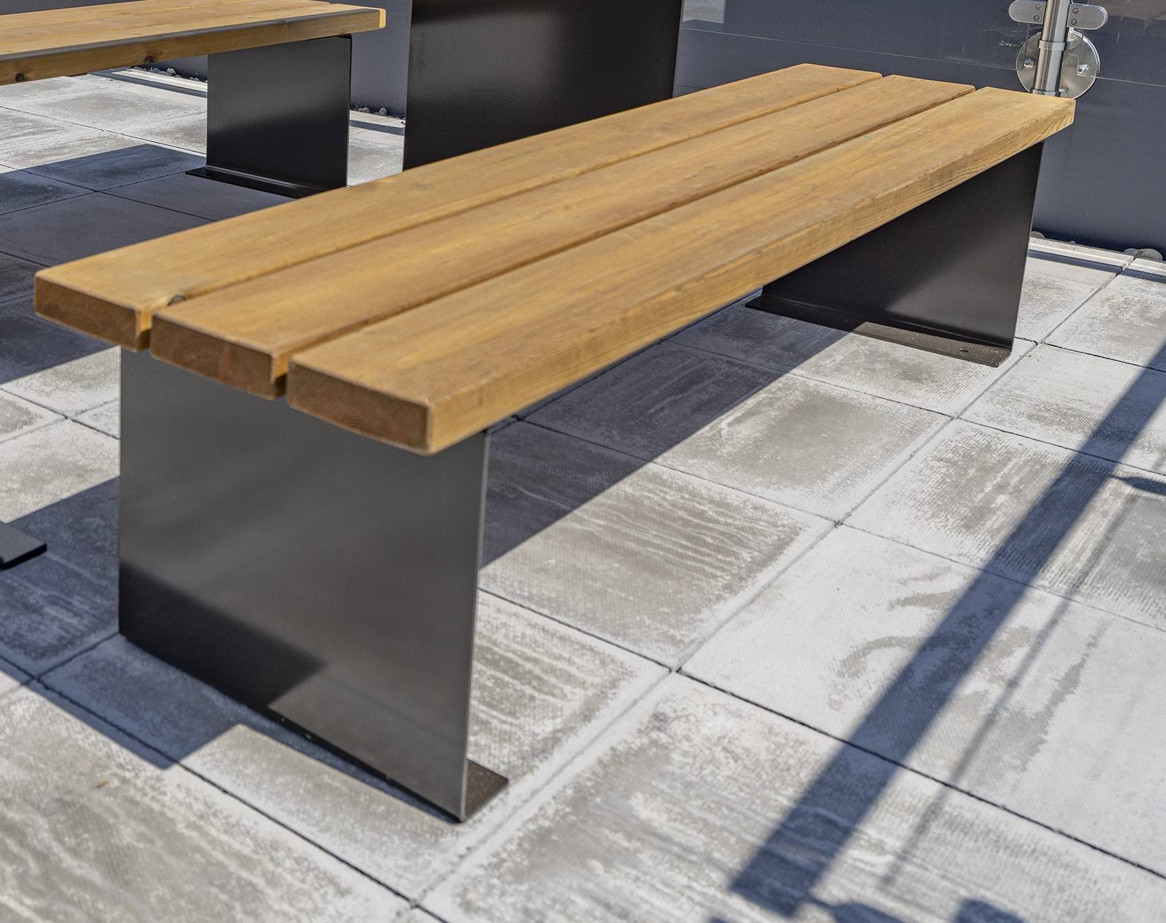 Sheldon Timber Slatted Bench