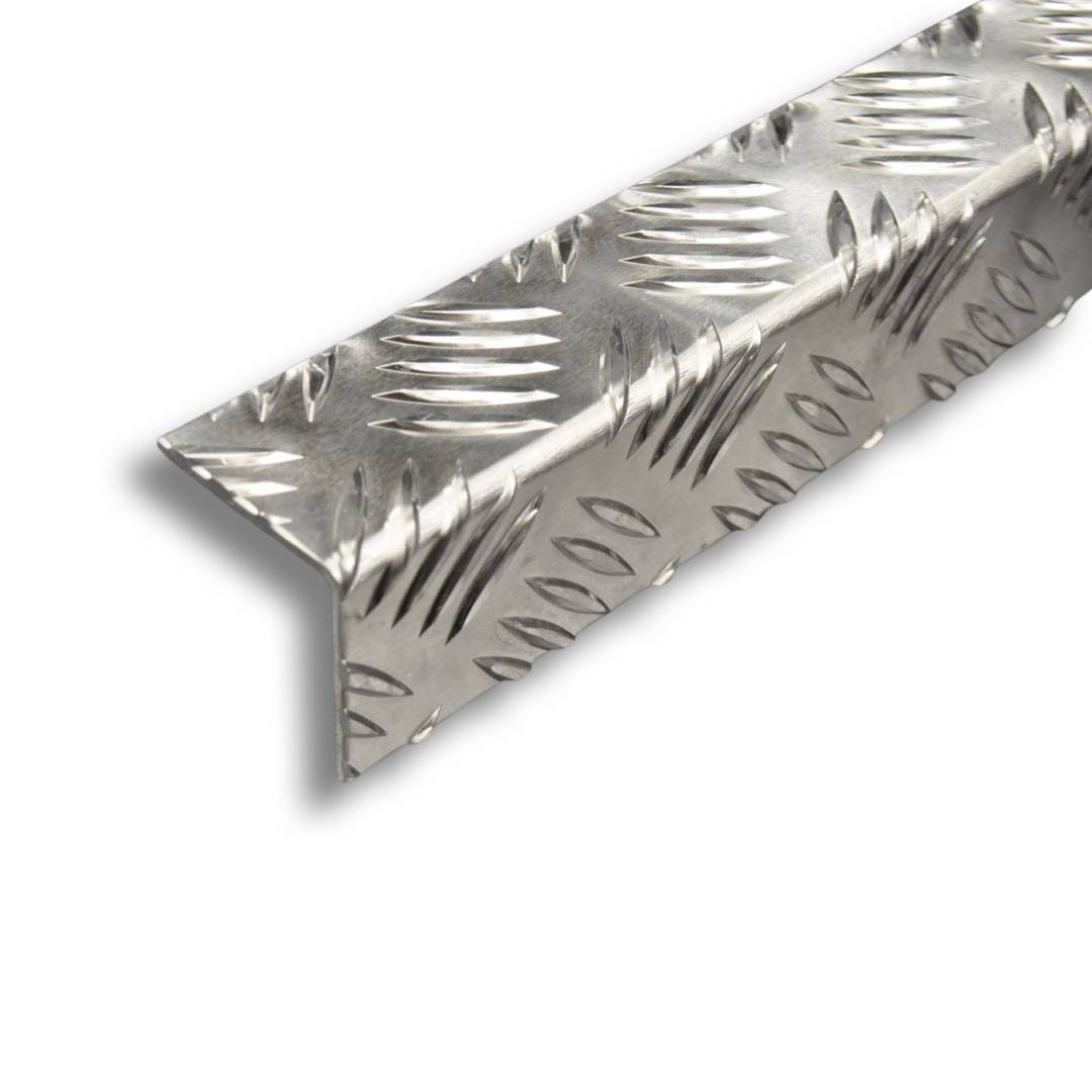Aluminium Chequer Plate Stair Nosings