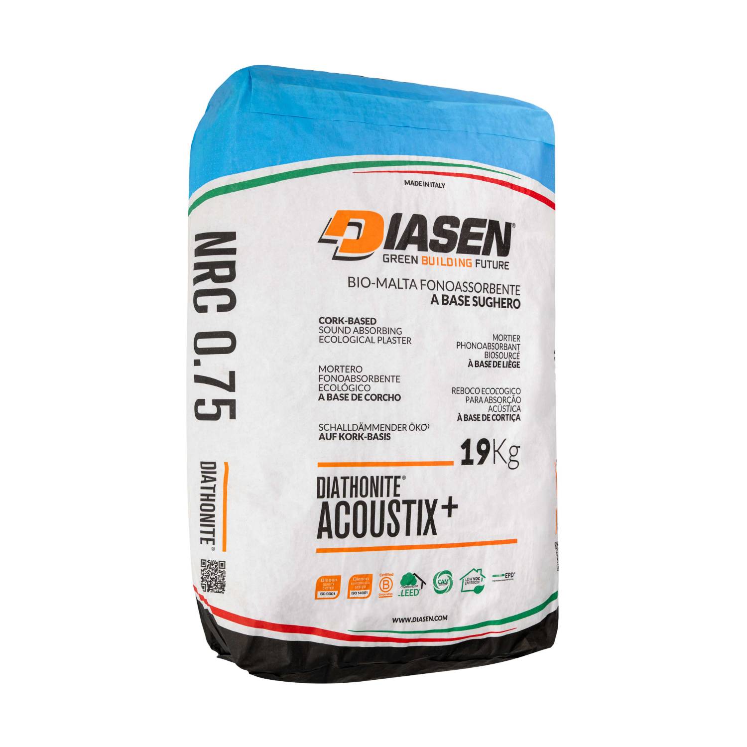 Diasen Diathonite Acoustix Plus acoustic plaster - Cork/Lime Thermal Acoustic Plaster