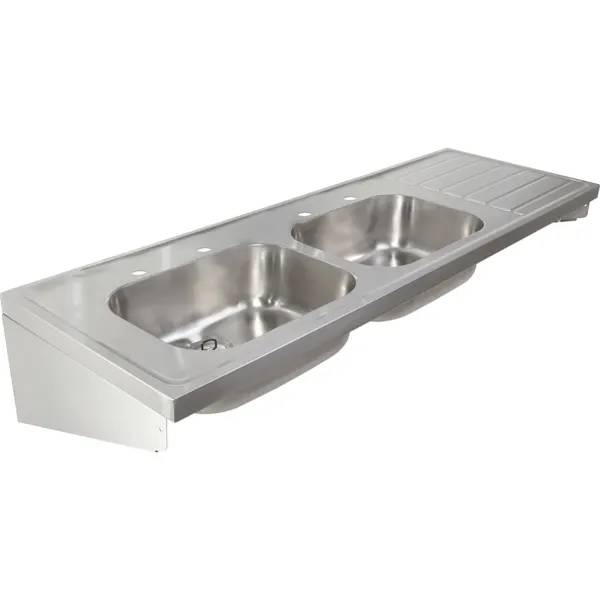 Twyford Sola Lay-On Kitchen Sink With Two Bowls