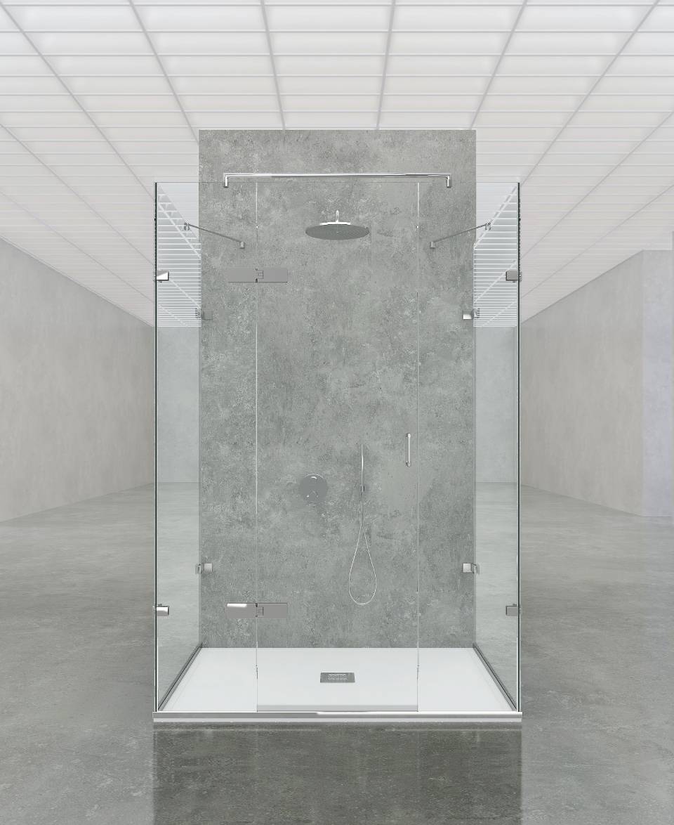 Barcelona - Frameless freestanding enclosure