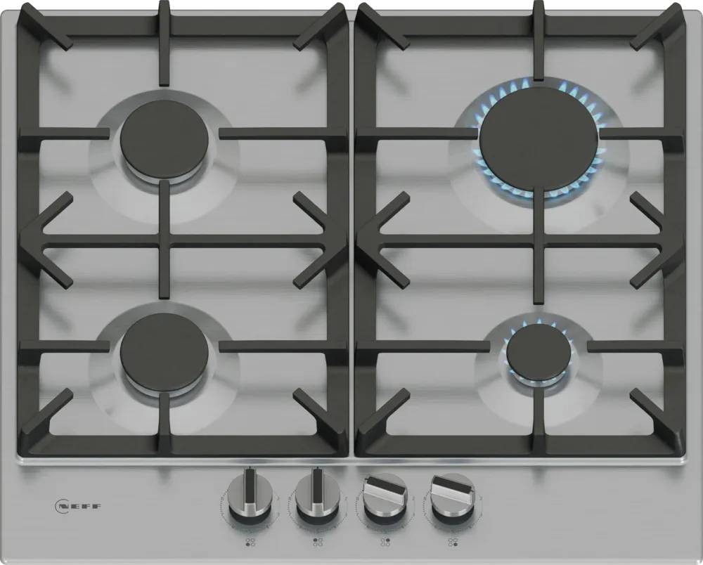 Stainless steel gas hobs