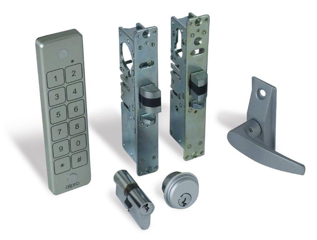 Alpro internal (access control optional) doors - Waterproof Keypad, Lever