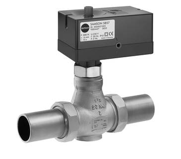 2 Port Motorised Valve - Screwed & Flanged 3222 - Two-way Valve and Actuator