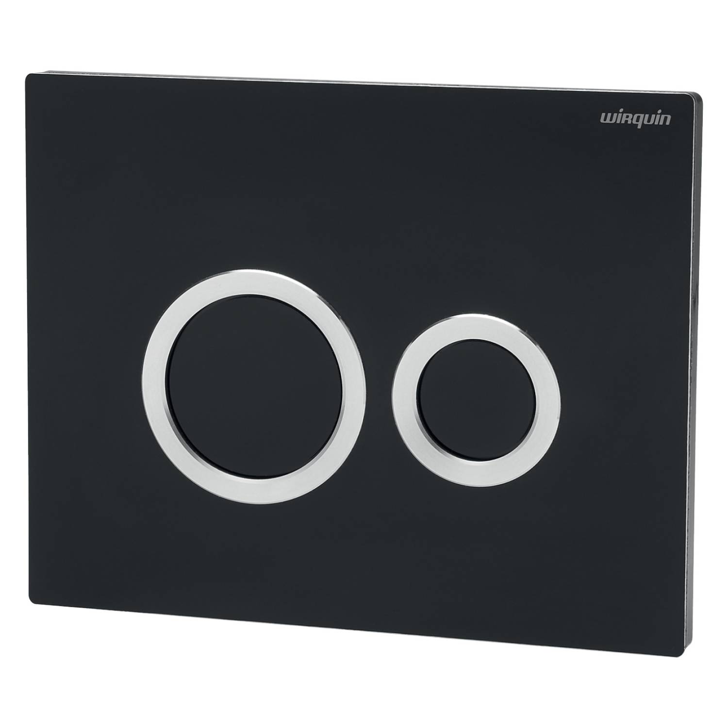 BLACK HOOPS PUSHPLATE  - WC Flush Plate