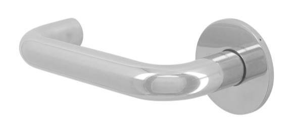 Round Lever Handle on Slimline Rose - Door Handles (CH101) - Lever Handle