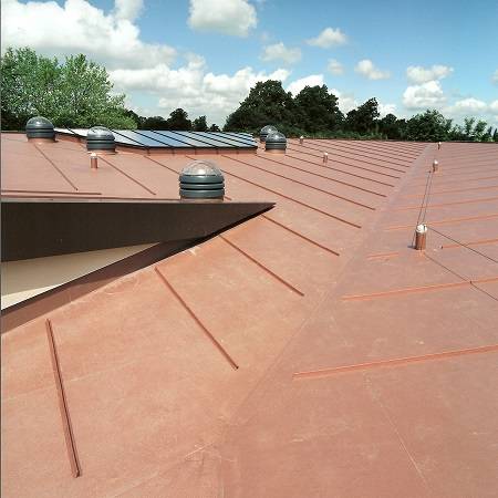 Metallic Appearance on a Flexible Roofing Membrane - RENOLIT ALKORPLAN Metallics - Laminated Membrane