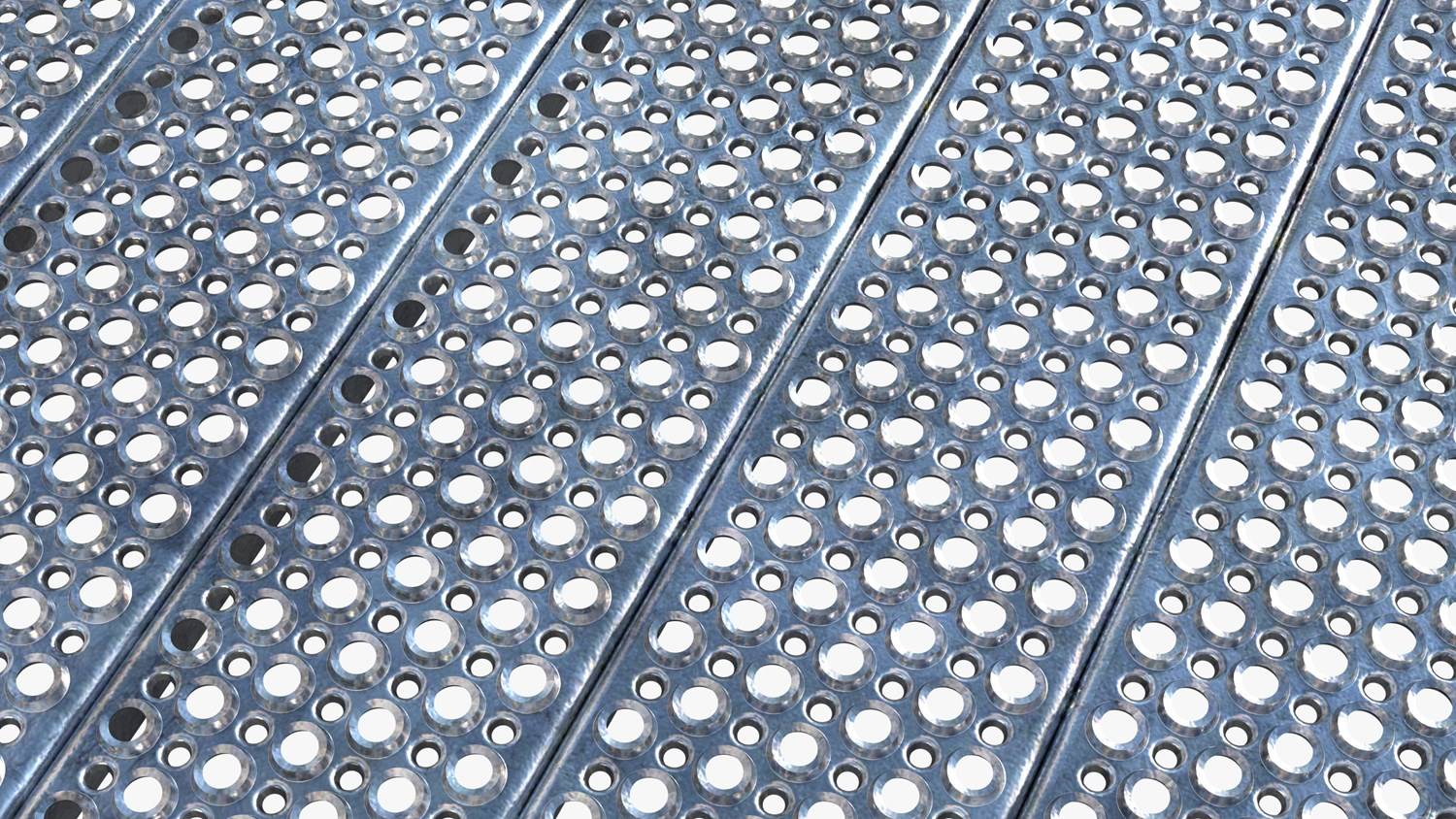 Stair Tread O2 Achil - Perforated Metal Plank