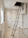Insulated Metal Loft Hatch with Ladder – Picture Frame – U‑value 0.567 W/m²K - R12 Range - Loft Hatches Ceiling Panels