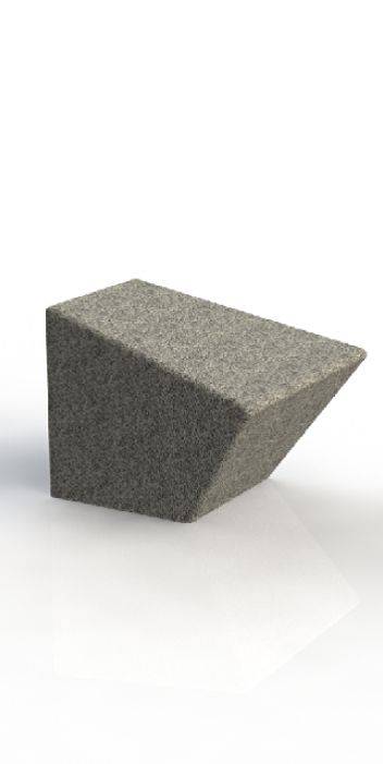ASF Modernist 600 Granite Bollard Seat - Granite bollard seat