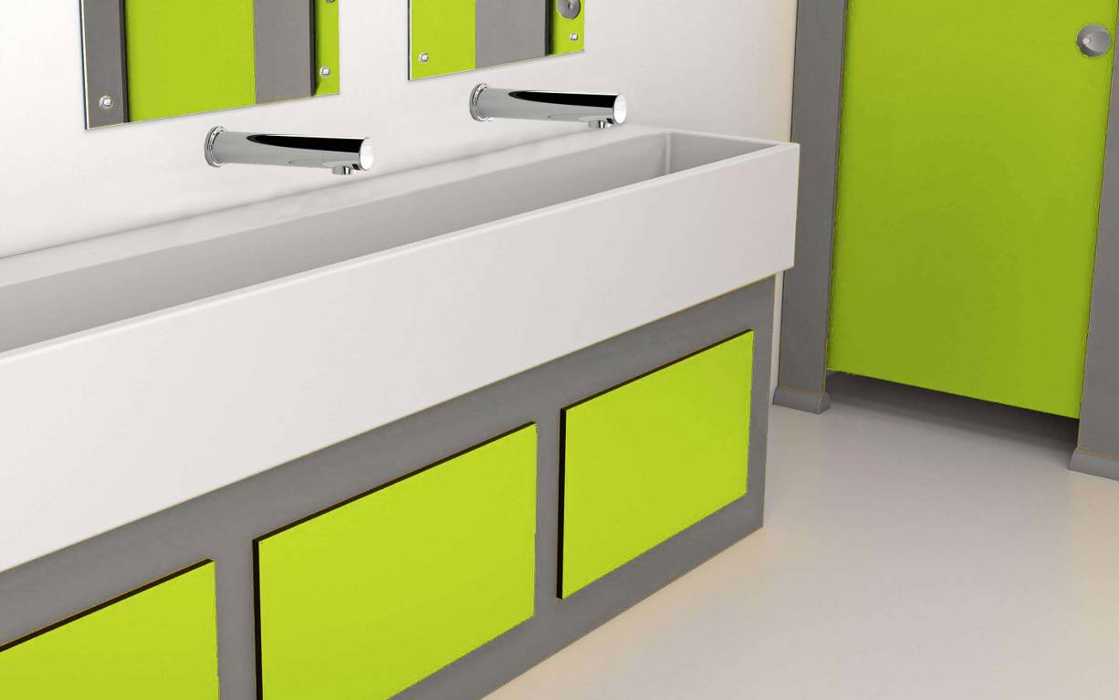 Washtrough for Schools (With Underpanels)