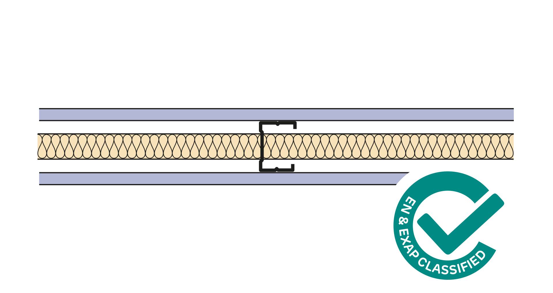 Siniat Single Frame Partition CS50R-12dB-25G