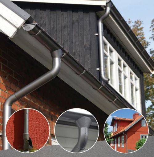 Rainline Anthracite Metallic Rainwater Downpipe