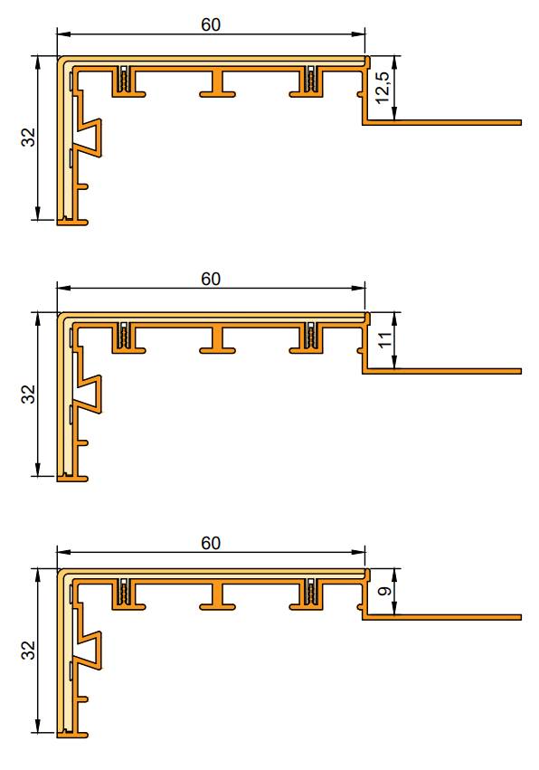 Schlüter-TREP-V - Stair Nosing for Tiled Floors