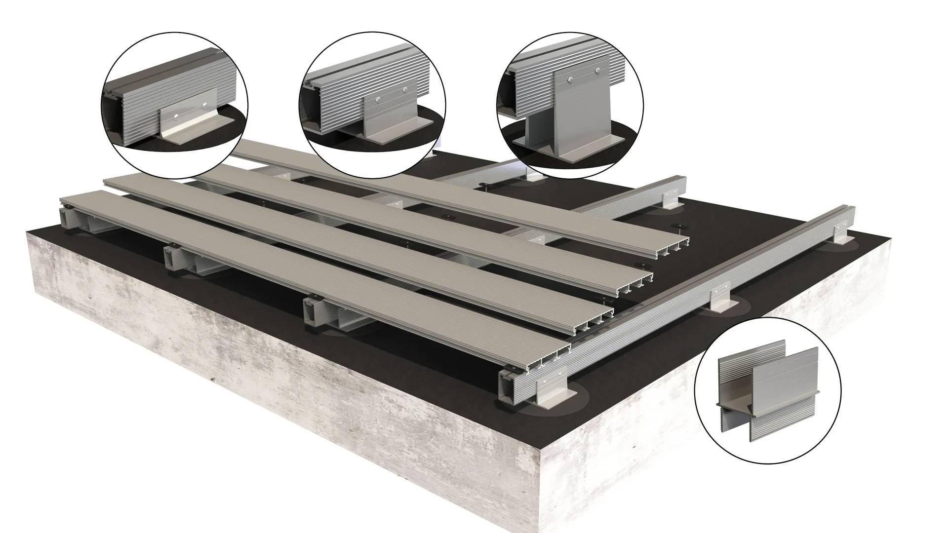 BoxRail Aluminium Decking Support System - Decking Support System