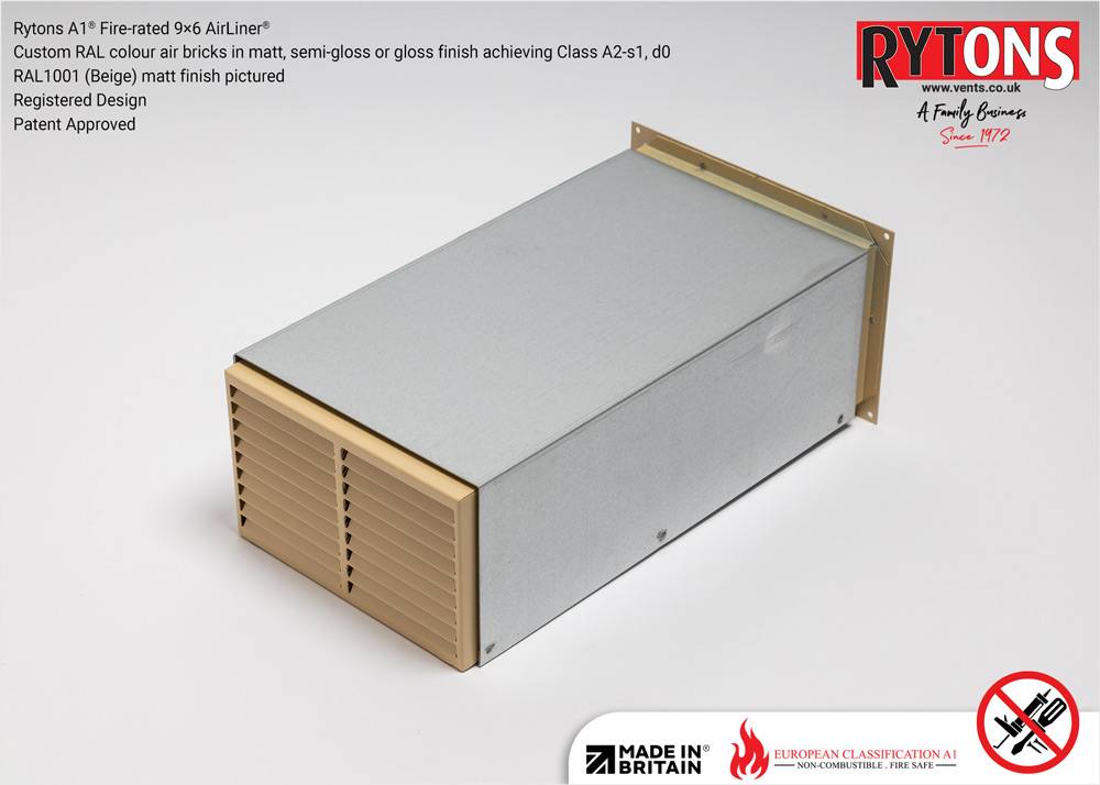 Rytons A1® Fire-rated 9 × 6 AirLiner®