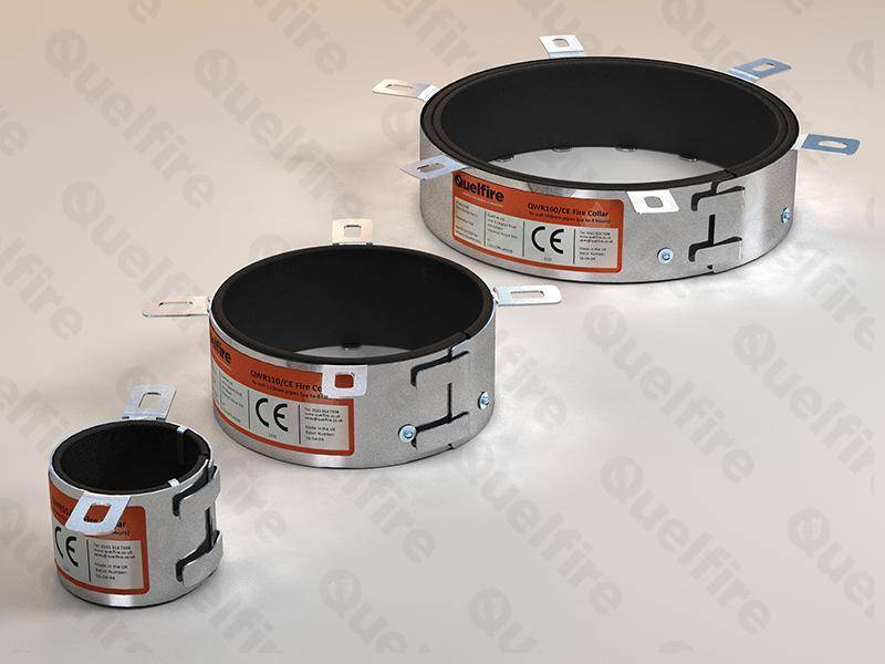QWR Intumescent Fire Collar for Plastic Pipes