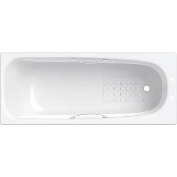 Twyford Neptune Rectangular Bathtub, Antislip Surface, With Feet And Handles