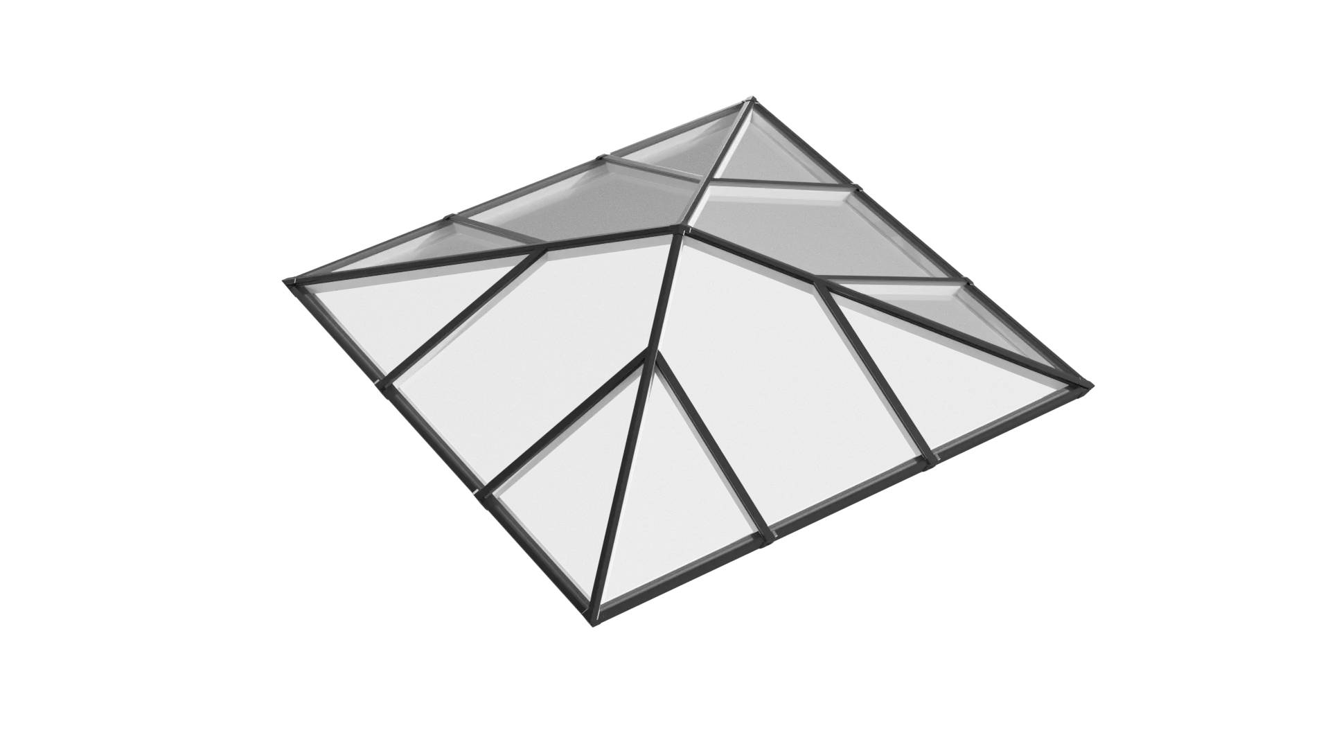 S1 Roof Lantern 2-way with Jack Rafters - Aluminium Roof Lantern