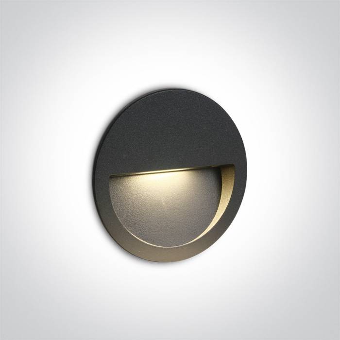  3W LED Recessed  IP65 Wall Light 68068 - Circular Indoor/ Outdoor Luminaire 3000K