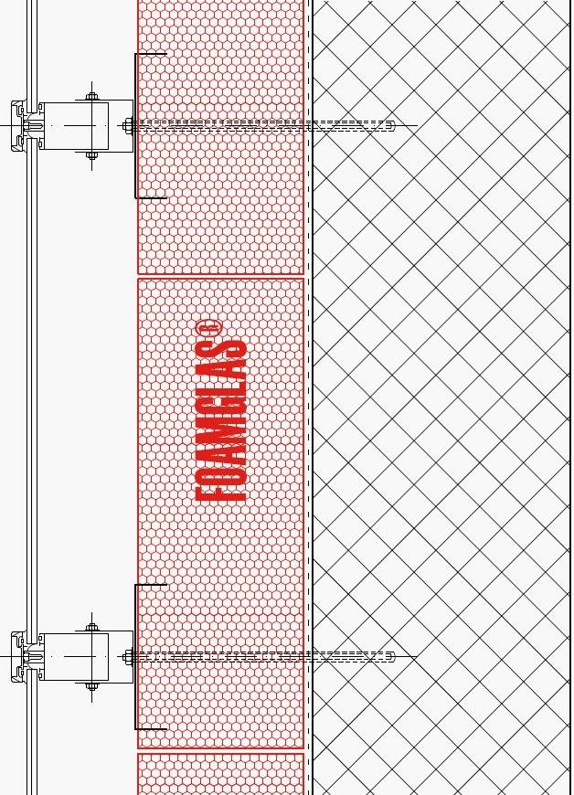 2.4.1 - Facade - Foamglas Insulation with Fixing Positions for Special Features, e.g. Solar Panels