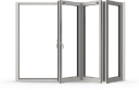 Foldedør i Hel Aluminium - Foldedør i Aluminium