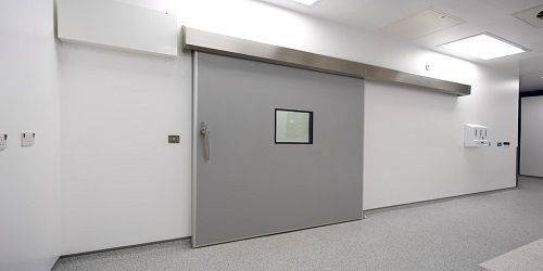 Operating theatre sliding door