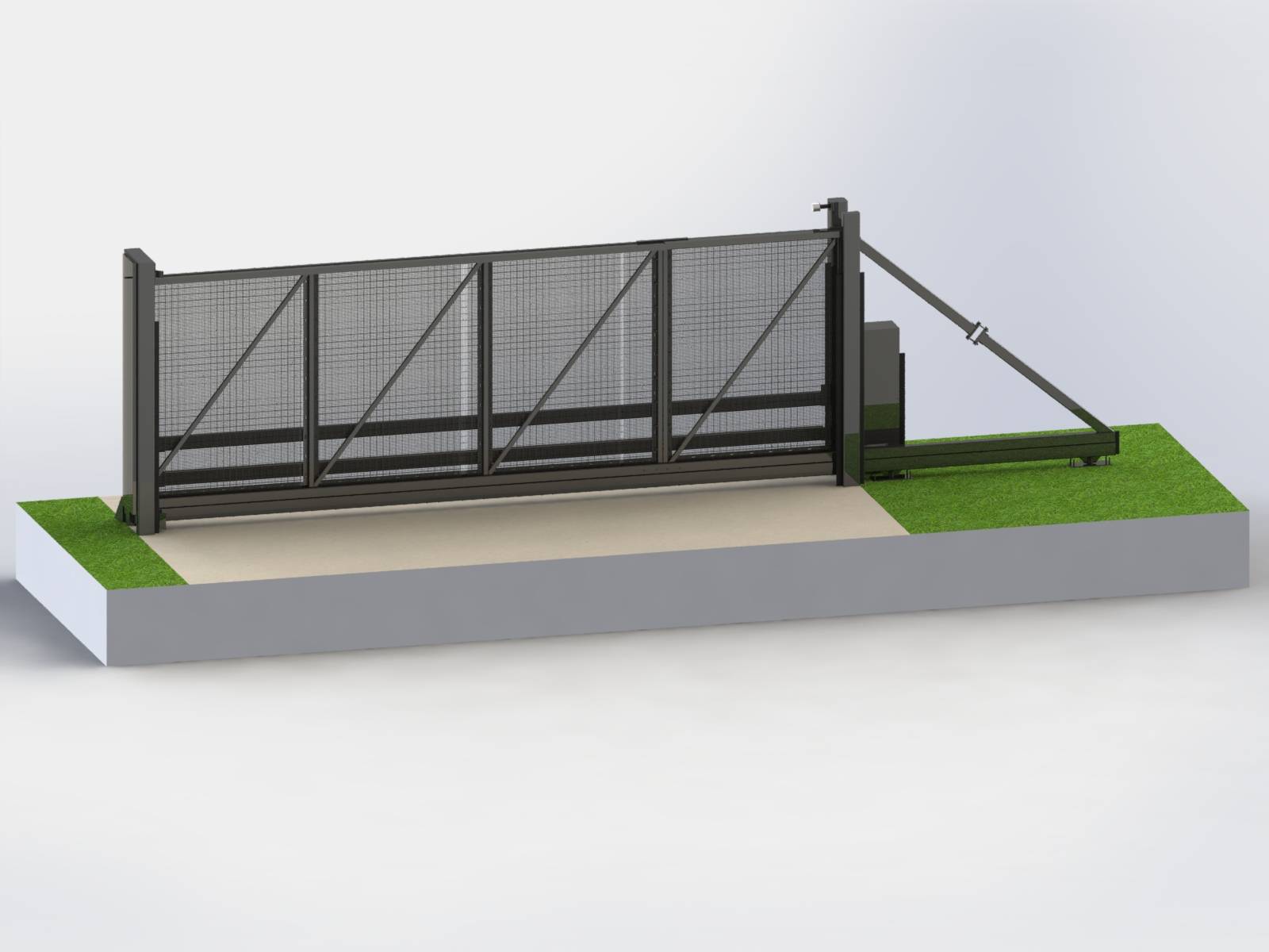 PAS68 Cantilever Sliding Gate