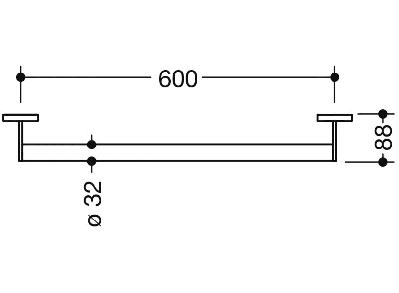 DOC M SH Grab Rails - 600 mm