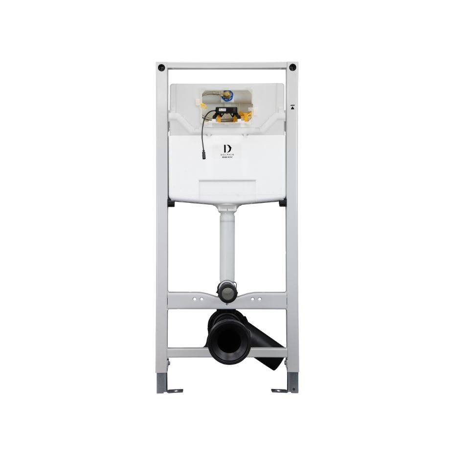 Db5511 e dolphin blue 126 mm electronic cistern 1150 mm frame