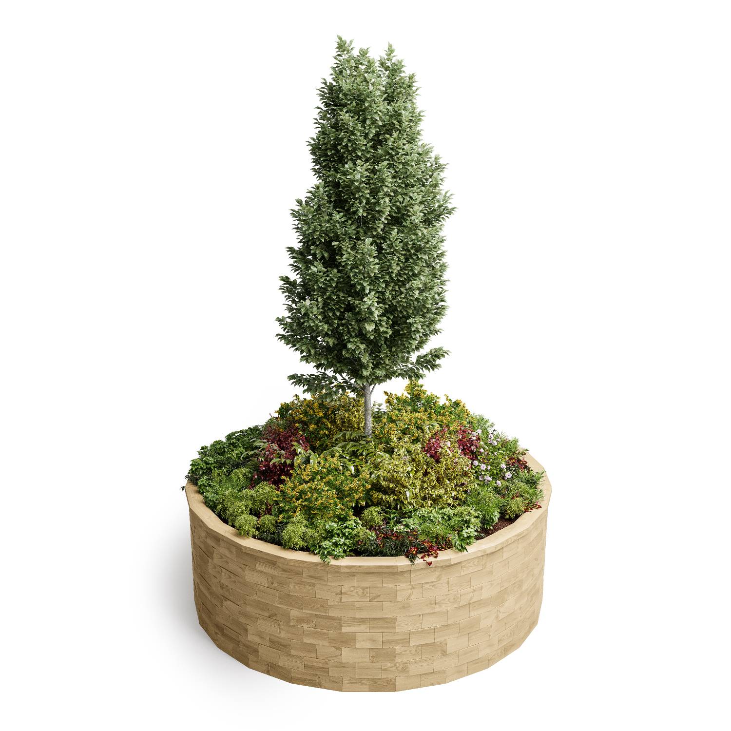 WoodBlocX Circular Ben Mor Planter