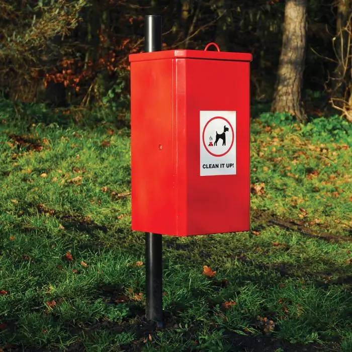 K-Nine Post Mounted Waste Bin