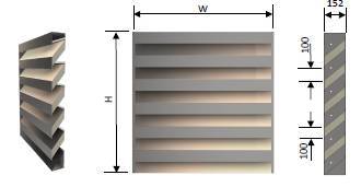 Carbon Steel Acoustic Louvres