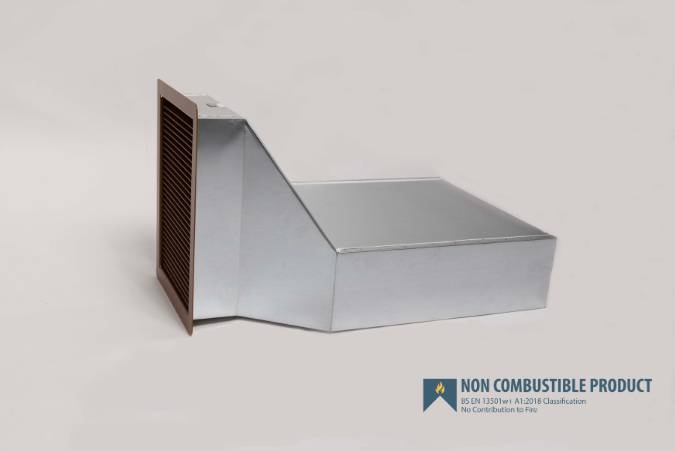 ResiBRICK™ Quad A1 Non Combustible Fire Rated Metal Airbrick and Ducting Kit - Metal Airbrick 