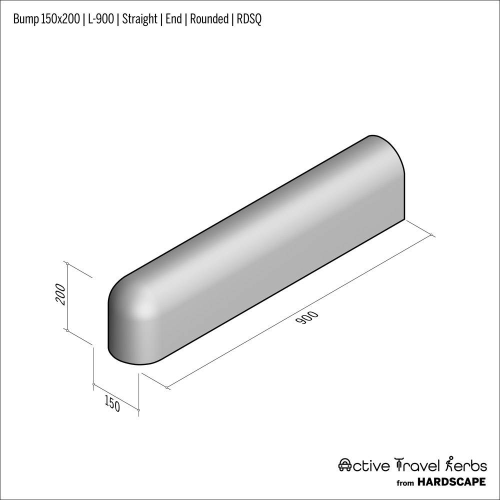 Active Travel Kerb - Bump - Concrete Kerb