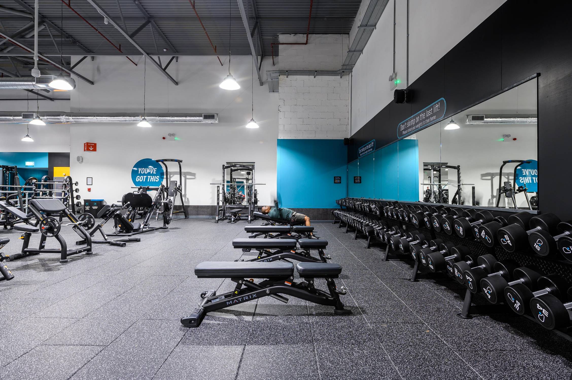 SPORTEC® Style Tile  Free Weights Flooring - Rubber Floor Tile