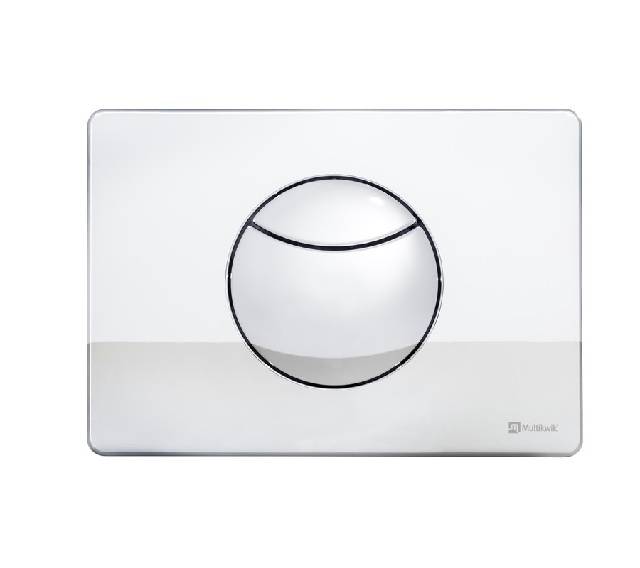 TRF0427C Multikwik Flush Plate - Crescent (chrome finish)