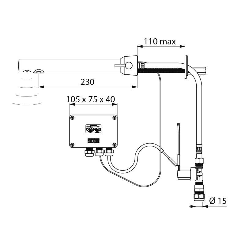  BINOPTIC 2 Wall-Mounted Mixer
