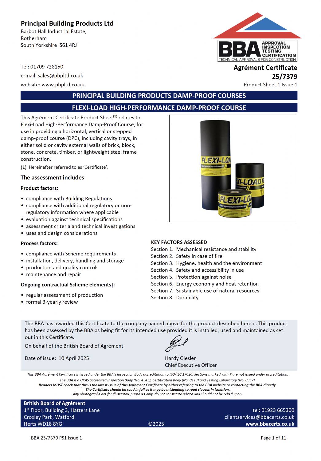 Flexiload High Performance Damp Proof Course - Polymer-Engineered Damp-Proof Course