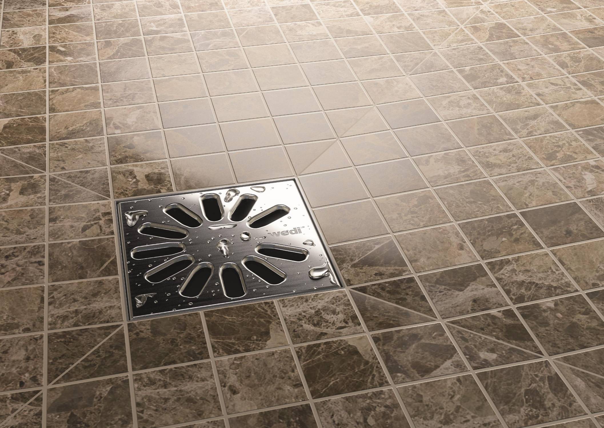 wedi Fundo Fino Drain Grates - Stainless steel drain grates