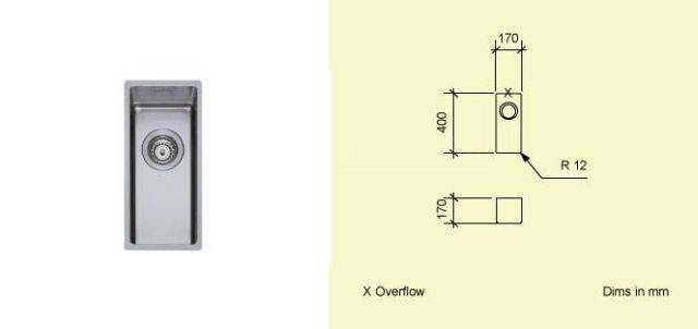 Sink Bowl A18 - Single Stainless Steel Kitchen Sink