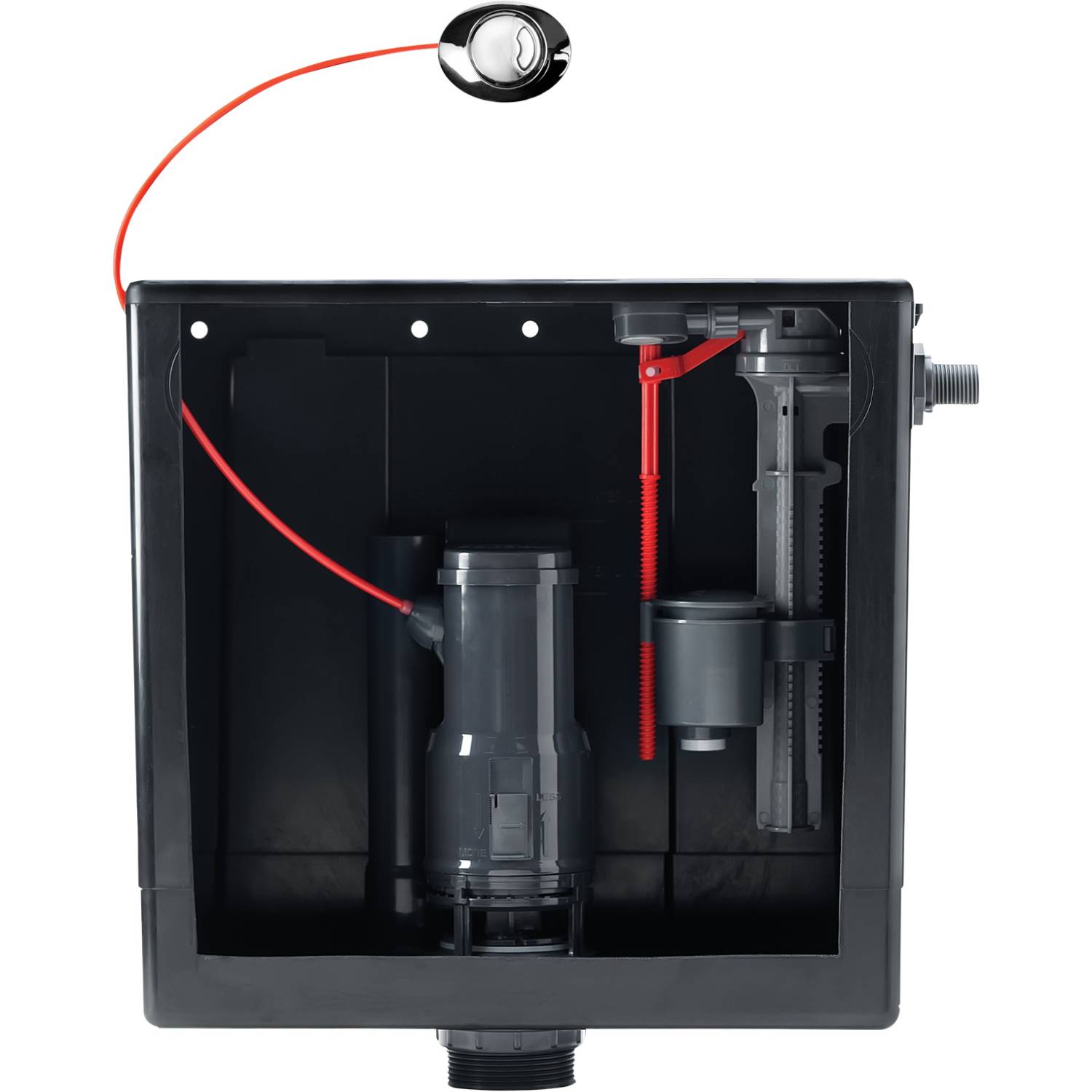 DUO COMPACT 2" DF SIIO INC CP BUTTON AG - Concealed Cistern