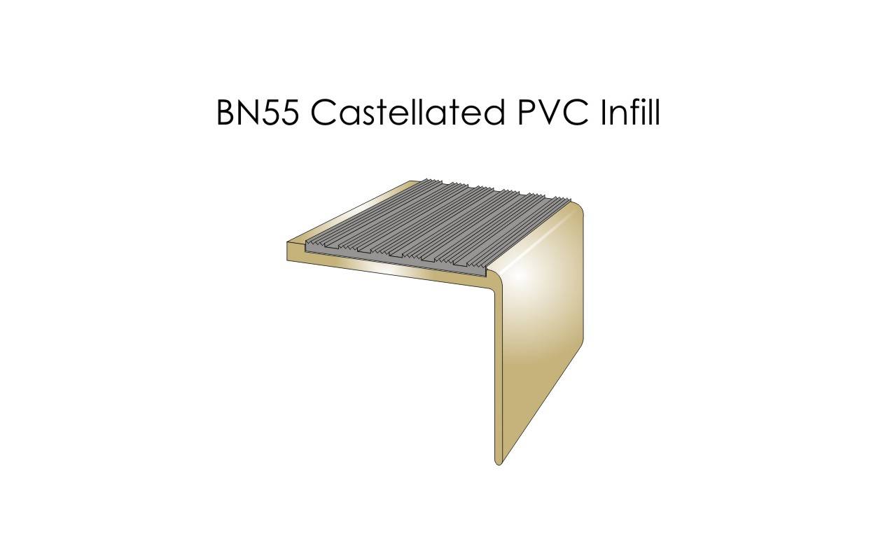 BN55 Brass Stair Nosings