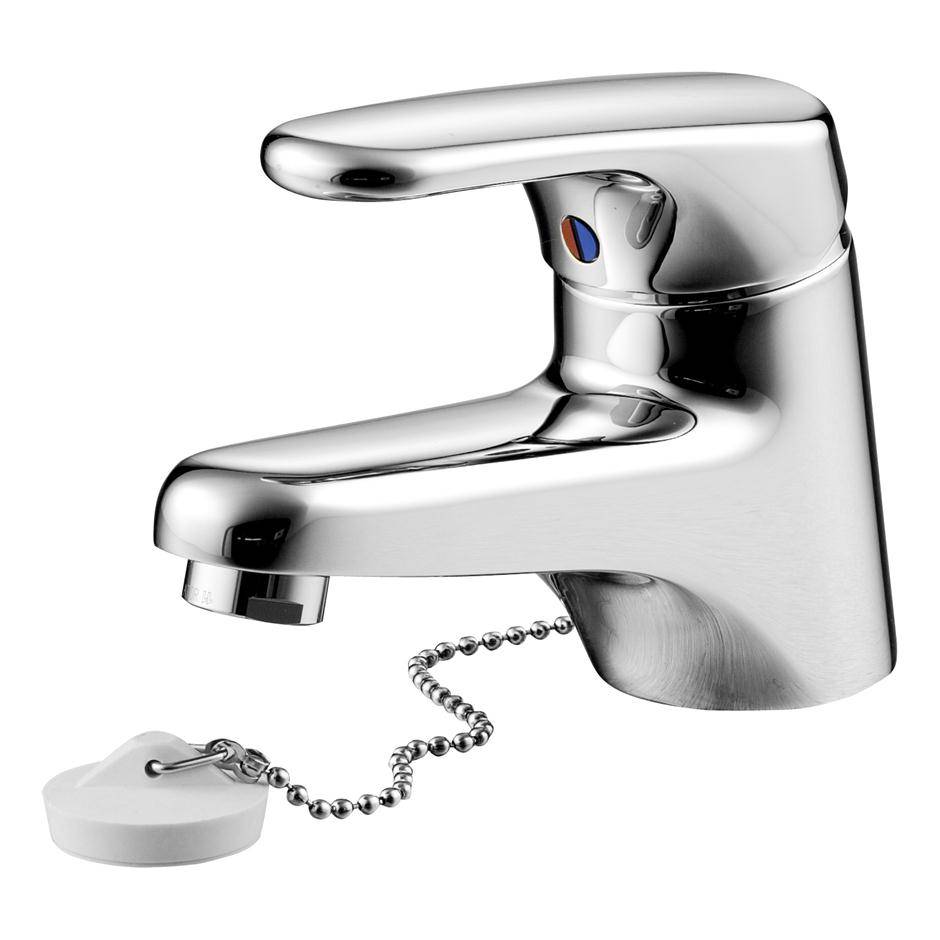 Sandringham SL Single Lever One Hole Basin Mixer With Weighted Chain